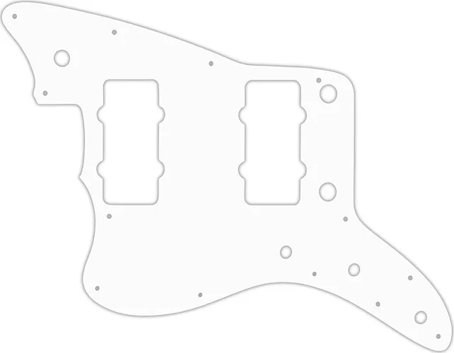 WD Custom Pickguard For Left Hand Fender American Professional Jazzmaster #02T White Thin