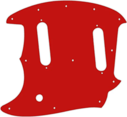 WD Custom Pickguard For Left Hand Fender American Performer Mustang #07S Red Solid