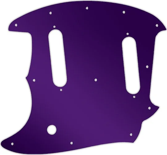 WD Custom Pickguard For Left Hand Fender American Performer Mustang #10PR Purple Mirror