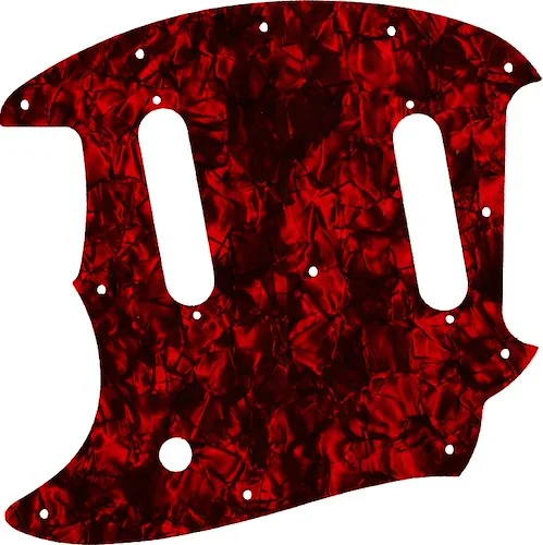 WD Custom Pickguard For Left Hand Fender American Performer Mustang #28DRP Dark Red Pearl/Black/White/Black