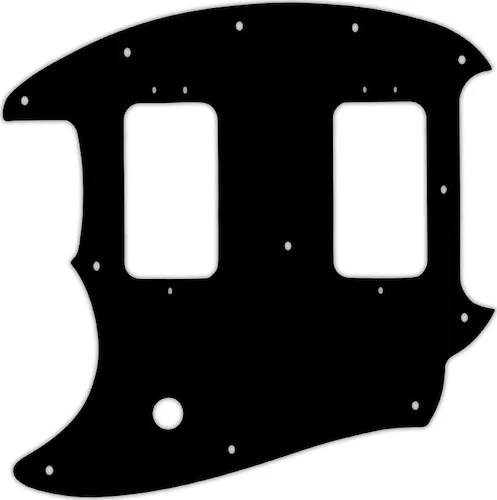 WD Custom Pickguard For Left Hand Fender American Special Mustang #03 Black/White/Black