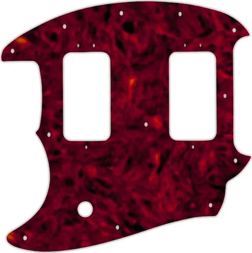 WD Custom Pickguard For Left Hand Fender American Special Mustang #05T Tortoise Shell Solid (Semi-Transparent)