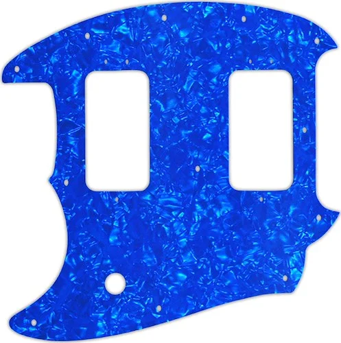 WD Custom Pickguard For Left Hand Fender American Special Mustang #28BU Blue Pearl/White/Black/White