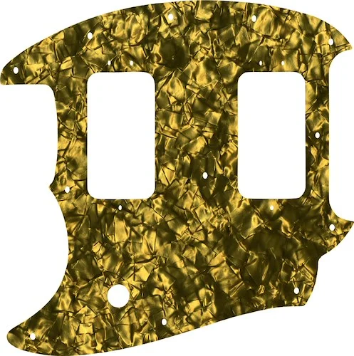 WD Custom Pickguard For Left Hand Fender American Special Mustang #28GD Gold Pearl/Black/White/Black