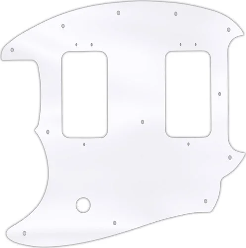 WD Custom Pickguard For Left Hand Fender American Special Mustang #45 Clear Acrylic