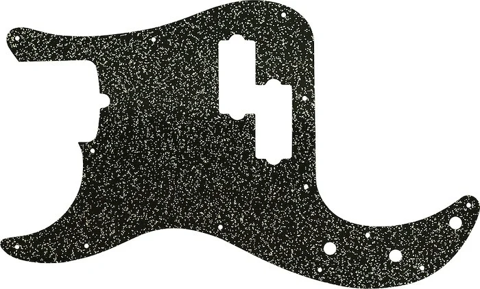 WD Custom Pickguard For Left Hand Fender American Standard Precision Bass #60BS Black Sparkle 