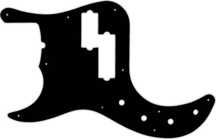 WD Custom Pickguard For Left Hand Fender American Deluxe 5 String Precision Bass #29T Matte Black Thin