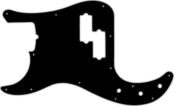 WD Custom Pickguard For Left Hand Fender American Performer Precision Bass #09 Black/White/Black/White/Black
