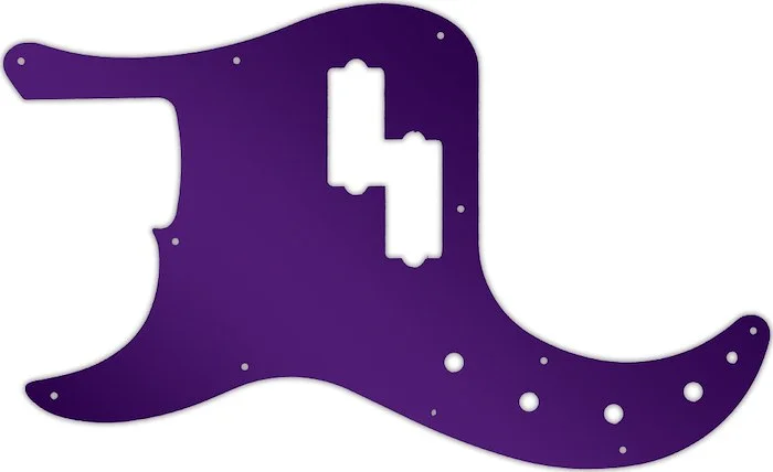 WD Custom Pickguard For Left Hand Fender American Elite Precision Bass #10PR Purple Mirror