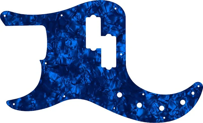 WD Custom Pickguard For Left Hand Fender American Elite Precision Bass #28DBP Dark Blue Pearl/Black/White/Black