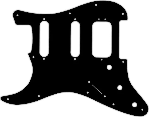 WD Custom Pickguard For Left Hand Fender American Deluxe Stratocaster #29 Matte Black