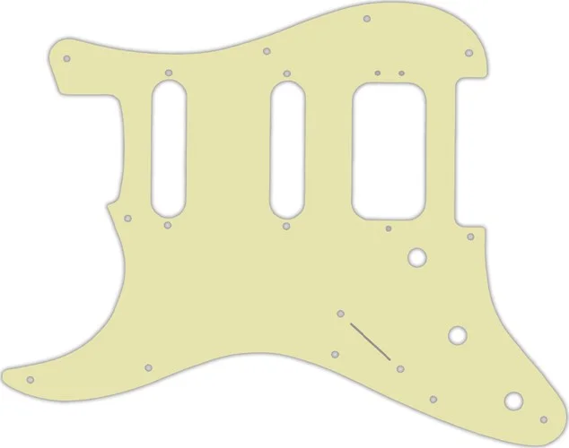 WD Custom Pickguard For Left Hand Fender American Deluxe Stratocaster #34 Mint Green 3 Ply