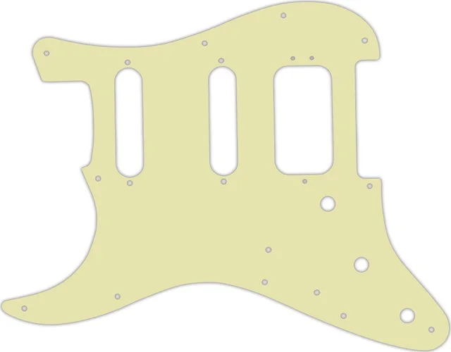 WD Custom Pickguard For Left Hand Fender American Deluxe Stratocaster #34T Mint Green Thin