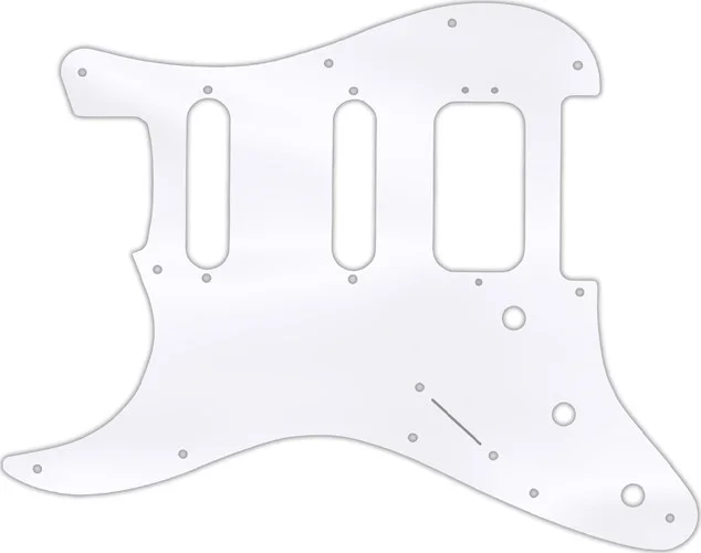 WD Custom Pickguard For Left Hand Fender American Deluxe Stratocaster #45 Clear Acrylic