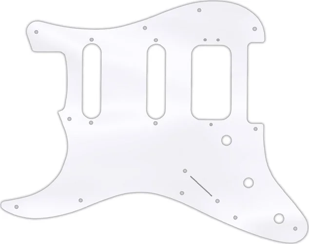 WD Custom Pickguard For Left Hand Fender American Deluxe Stratocaster #45T Clear Acrylic Thin
