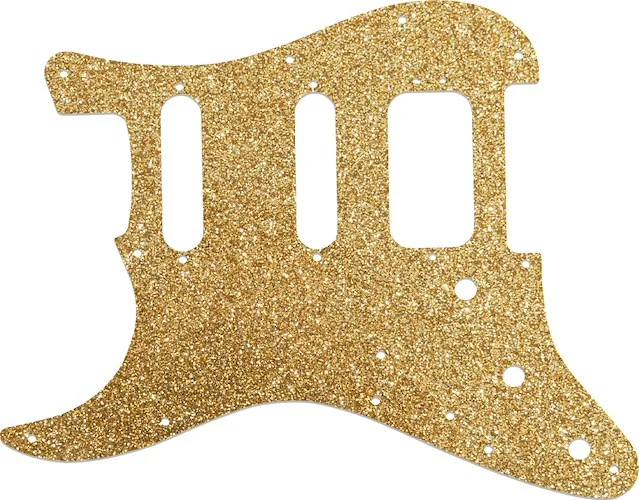 WD Custom Pickguard For Left Hand Fender American Deluxe Stratocaster #60RGS Rose Gold Sparkle 