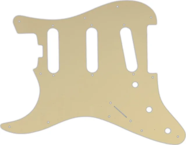 WD Custom Pickguard For Left Hand Fender American Elite Stratocaster SSS #06 Cream