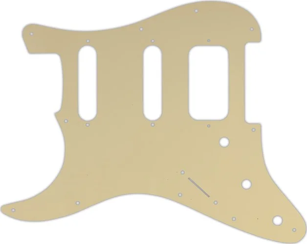 WD Custom Pickguard For Left Hand Fender American Deluxe or Lone Star Stratocaster #06 Cream