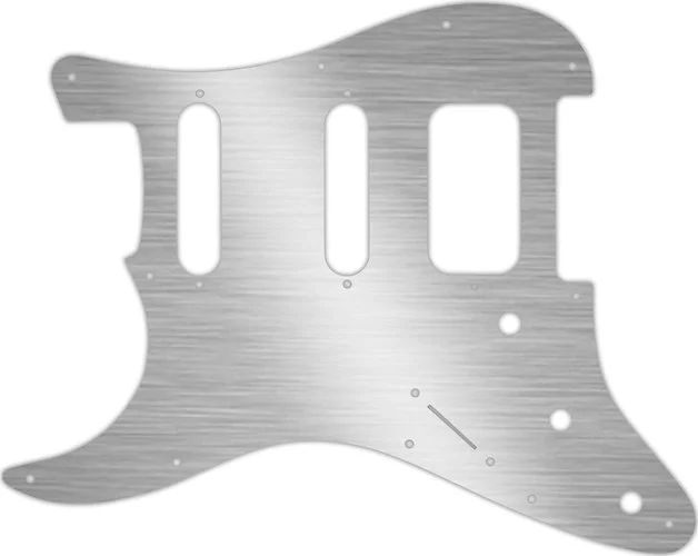 WD Custom Pickguard For Left Hand Fender American Deluxe or Lone Star Stratocaster #13 Simulated Brushed Silve