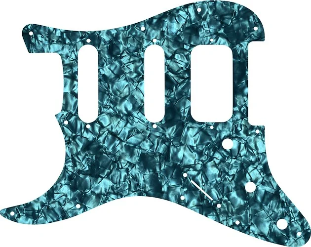 WD Custom Pickguard For Left Hand Fender American Deluxe or Lone Star Stratocaster #28AQ Aqua Pearl/Black/White/Black