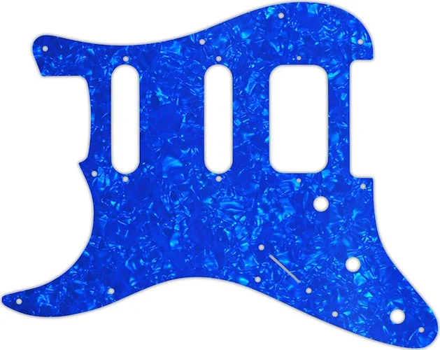 WD Custom Pickguard For Left Hand Fender American Deluxe or Lone Star Stratocaster #28BU Blue Pearl/White/Blac