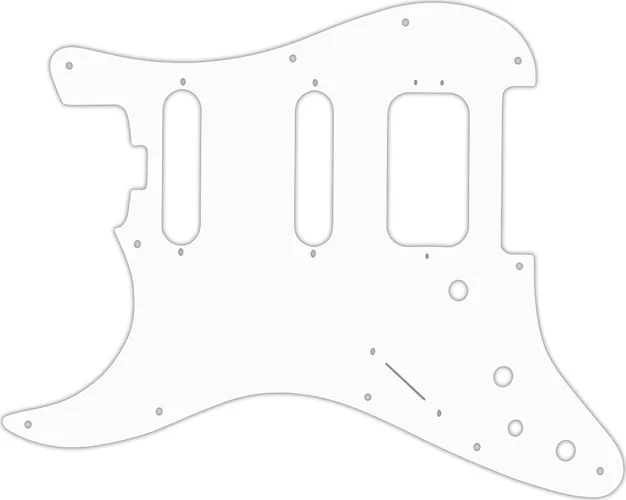 WD Custom Pickguard For Left Hand Fender American Elite Stratocaster HSS #02 White