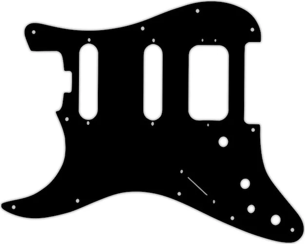 WD Custom Pickguard For Left Hand Fender American Elite Stratocaster HSS #09 Black/White/Black/White/Black