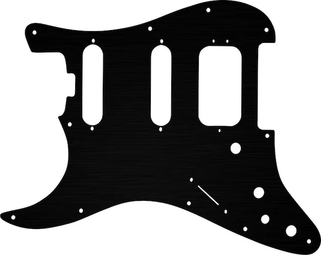 WD Custom Pickguard For Left Hand Fender American Elite Stratocaster HSS #27 Simulated Black Anodized