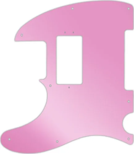 WD Custom Pickguard For Left Hand Fender American Performer Telecaster Humbucker #10P Pink Mirror