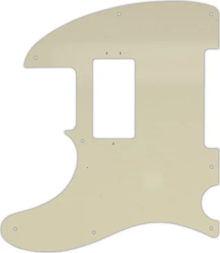 WD Custom Pickguard For Left Hand Fender American Performer Telecaster Humbucker #55 Parchment 3 Ply