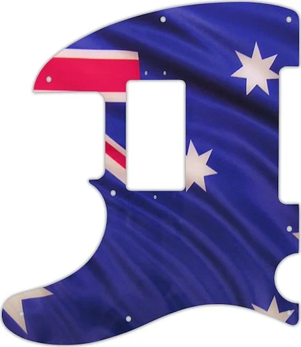 WD Custom Pickguard For Left Hand Fender American Performer Telecaster Humbucker #G13 Aussie Flag Graphic