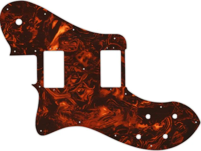 WD Custom Pickguard For Left Hand Fender American Professional Deluxe Shawbucker Telecaster #05F Faux Tortiose