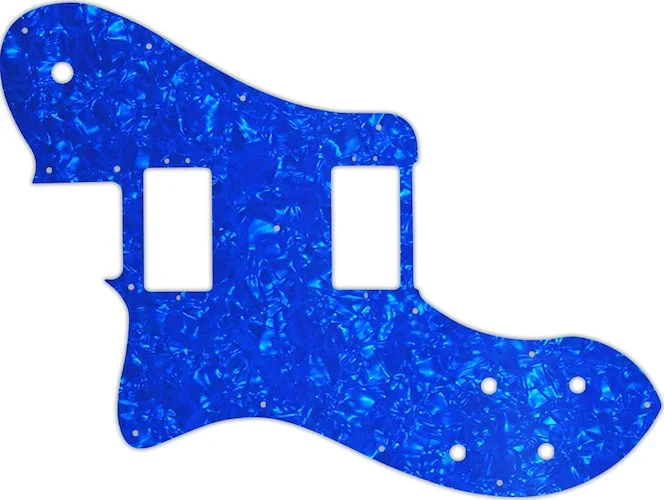 WD Custom Pickguard For Left Hand Fender American Professional Deluxe Shawbucker Telecaster #28BU Blue Pearl/W