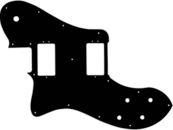 WD Custom Pickguard For Left Hand Fender American Professional Deluxe Shawbucker Telecaster #29 Matte Black