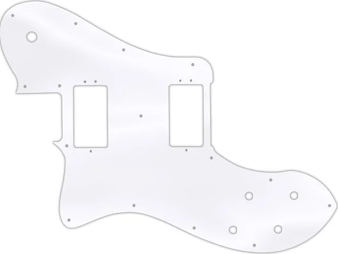 WD Custom Pickguard For Left Hand Fender American Professional Deluxe Shawbucker Telecaster #45T Clear Acrylic