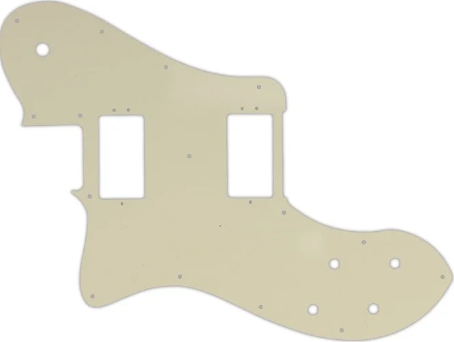 WD Custom Pickguard For Left Hand Fender American Professional Deluxe Shawbucker Telecaster #55T Parchment Thi
