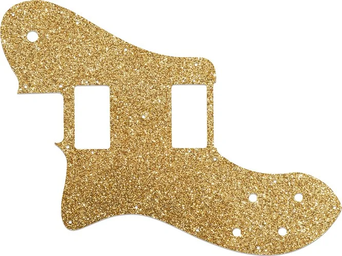 WD Custom Pickguard For Left Hand Fender American Professional Deluxe Shawbucker Telecaster #60RGS Rose Gold Sparkle 