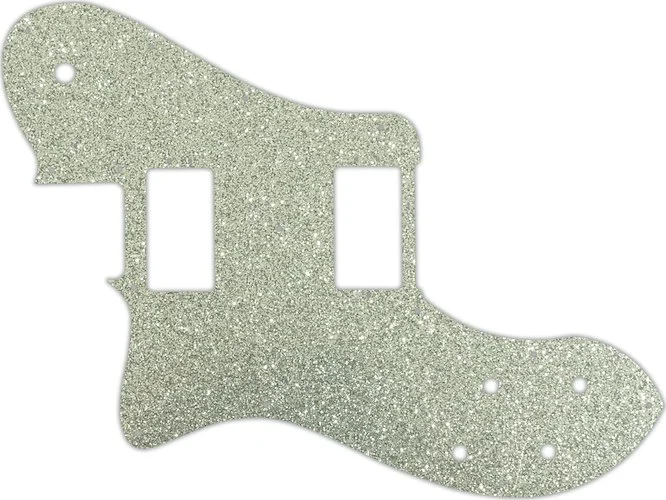 WD Custom Pickguard For Left Hand Fender American Professional Deluxe Shawbucker Telecaster #60SS Silver Sparkle 