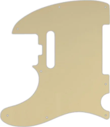 WD Custom Pickguard For Left Hand Fender American Elite Telecaster #06 Cream