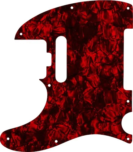 WD Custom Pickguard For Left Hand Fender American Elite Telecaster #28DRP Dark Red Pearl/Black/White/Black