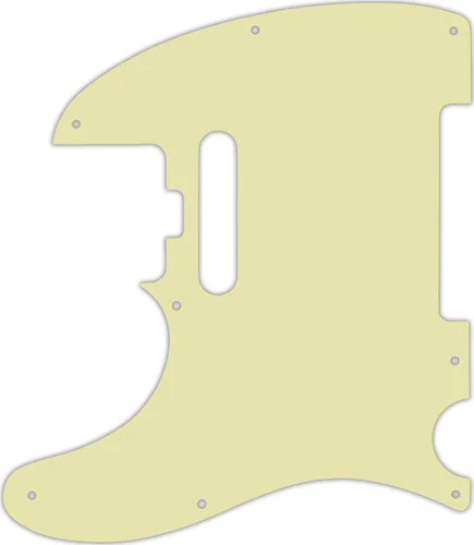 WD Custom Pickguard For Left Hand Fender American Elite Telecaster #34 Mint Green 3 Ply
