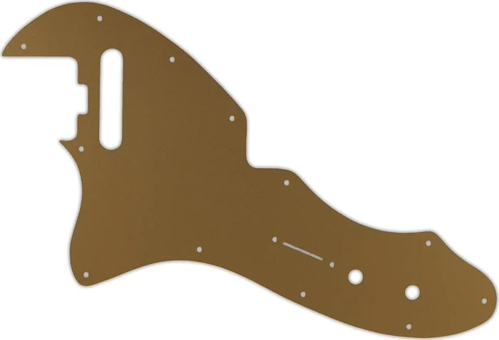 WD Custom Pickguard For Left Hand Fender American Elite Telecaster Thinline #59 Gold/Clear/Gold