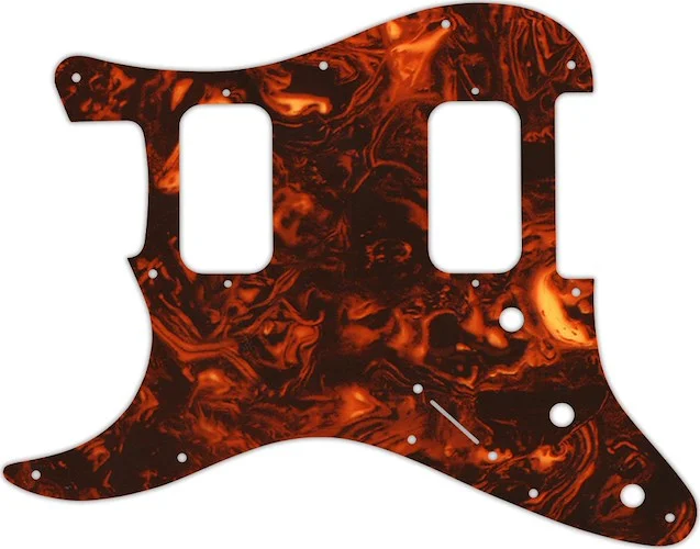 WD Custom Pickguard For Left Hand Fender Big Apple Or Double Fat Stratocaster #05F Faux Tortiose