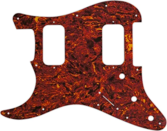 WD Custom Pickguard For Left Hand Fender Big Apple Or Double Fat Stratocaster #05P Tortoise Shell/Parchment