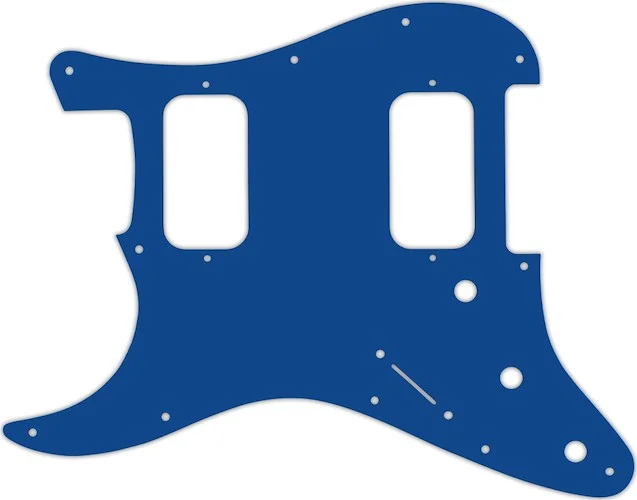 WD Custom Pickguard For Left Hand Fender Big Apple Or Double Fat Stratocaster #08 Blue/White/Blue