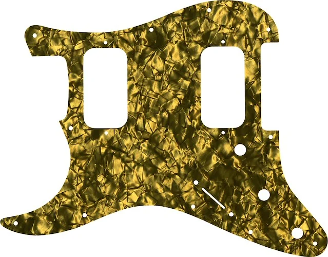 WD Custom Pickguard For Left Hand Fender Big Apple Or Double Fat Stratocaster #28GD Gold Pearl/Black/White/Black