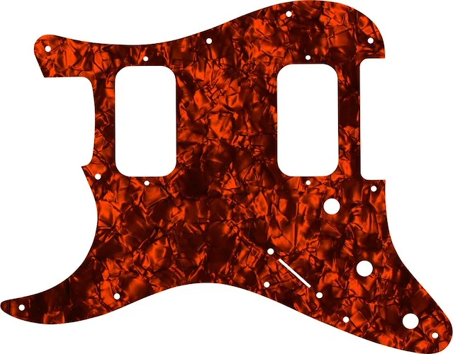 WD Custom Pickguard For Left Hand Fender Big Apple Or Double Fat Stratocaster #28OP Orange Pearl/Black/White/Black