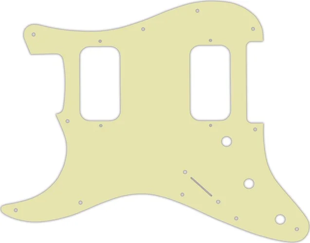 WD Custom Pickguard For Left Hand Fender Big Apple Or Double Fat Stratocaster #34T Mint Green Thin