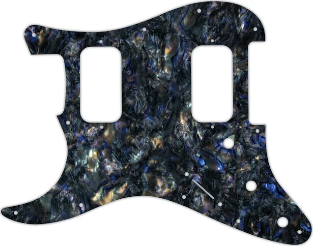 WD Custom Pickguard For Left Hand Fender Big Apple Or Double Fat Stratocaster #35 Black Abalone