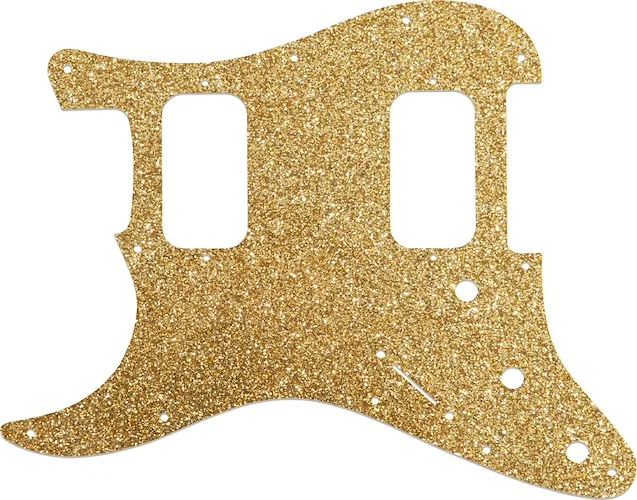 WD Custom Pickguard For Left Hand Fender Big Apple Or Double Fat Stratocaster #60RGS Rose Gold Sparkle 